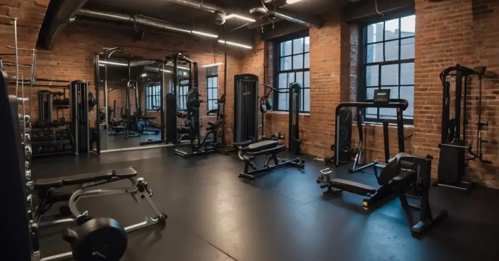 Unfinished basement home gym ideas