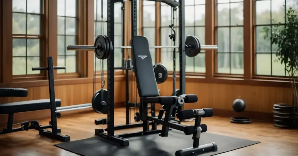 Weider home gym with a smith machine